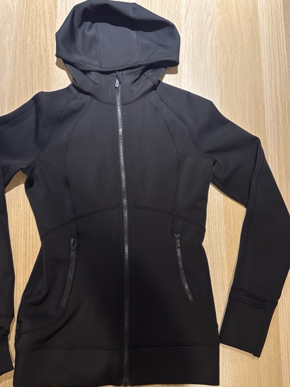 lululemon athletica Black Hooded Zip Jacket